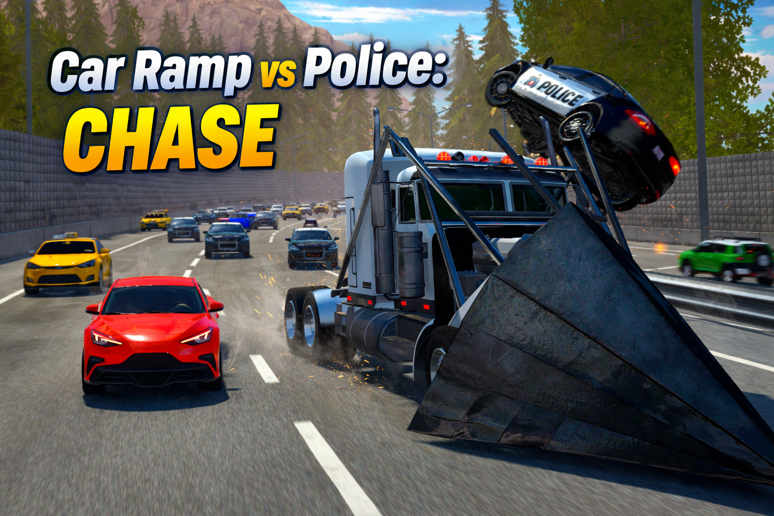 Car Ramp Vs Police Chase game preview