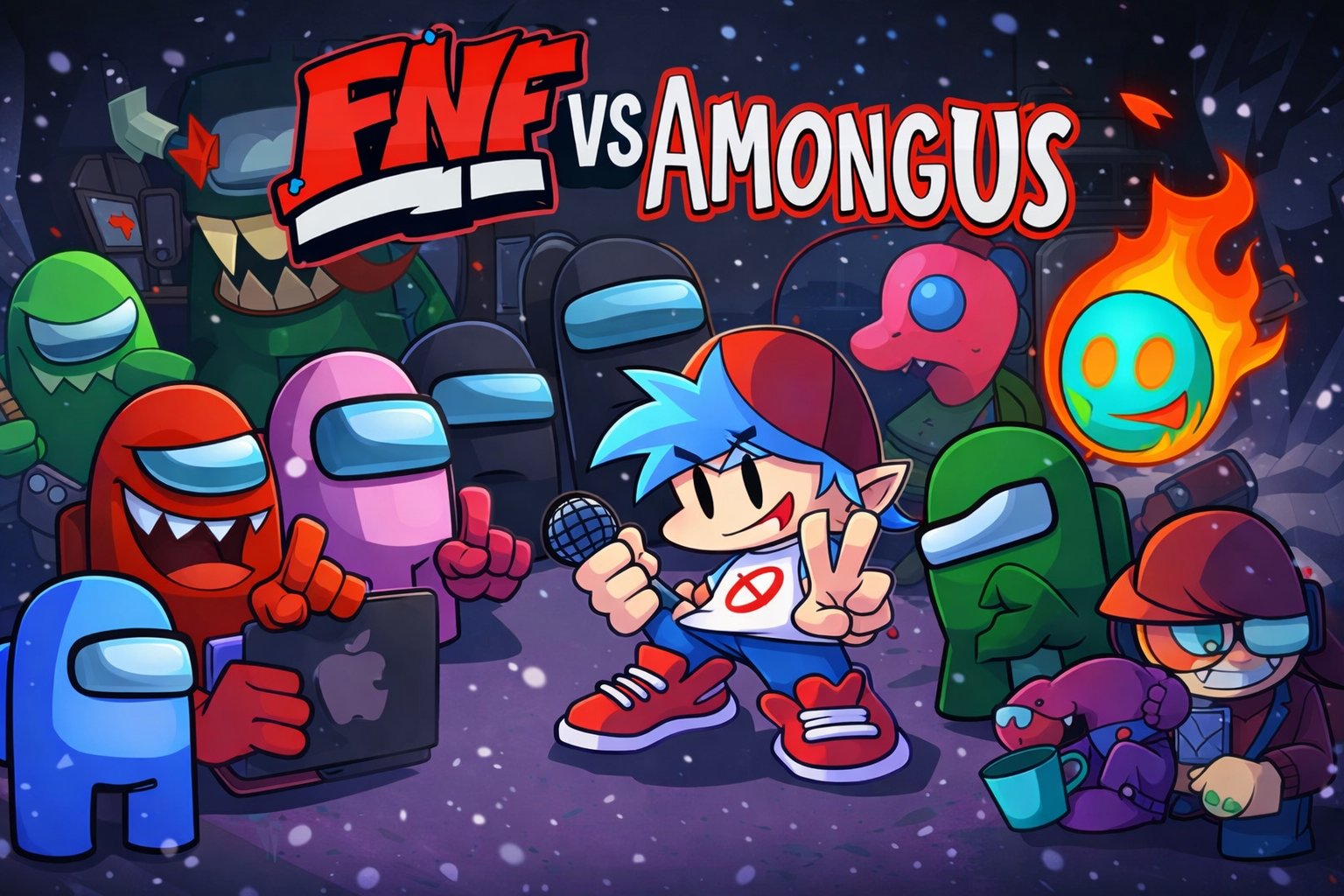 Fnf Vs Amongus game preview