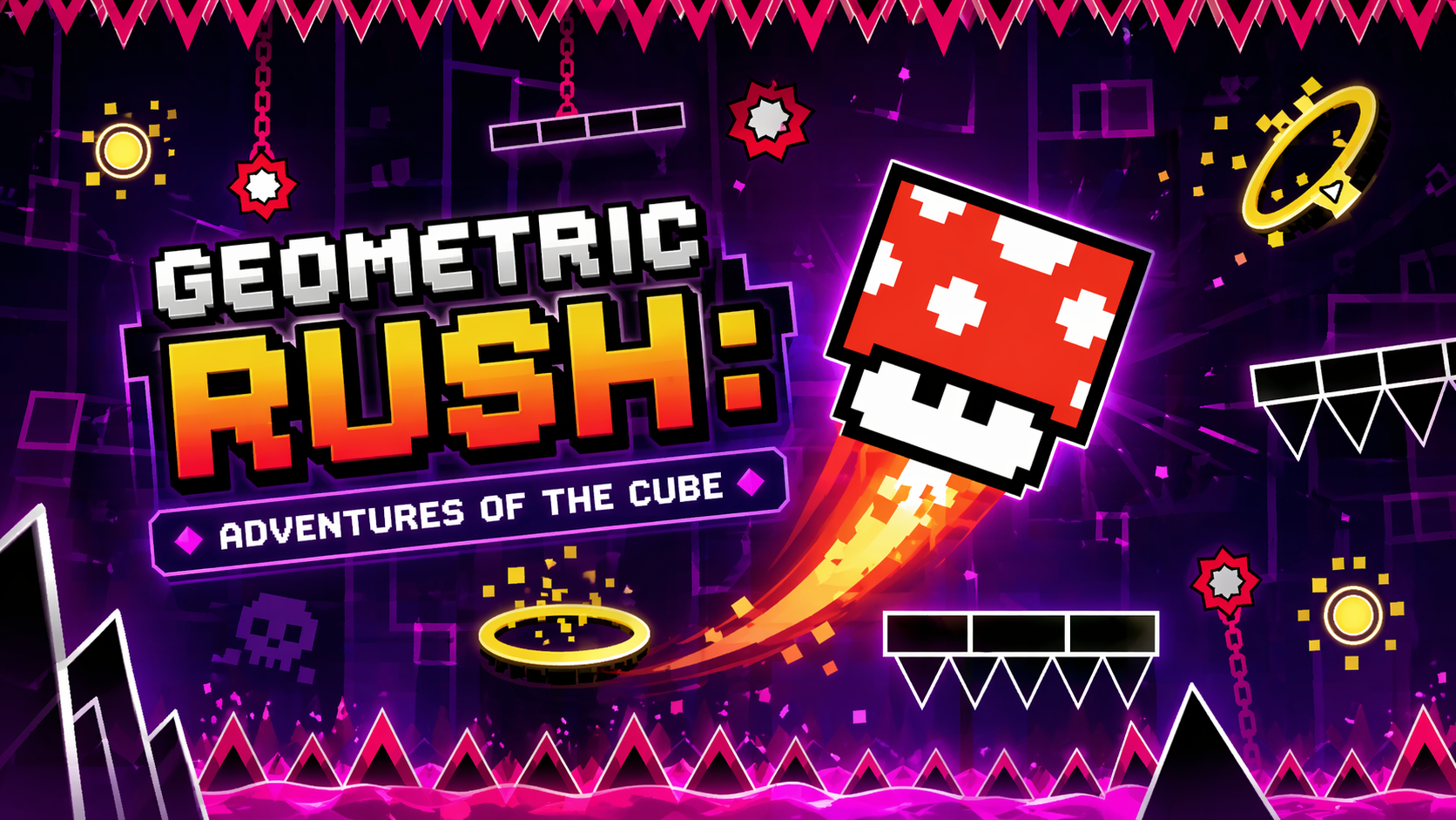 Geometric Rush Adventures Of The Cube game preview
