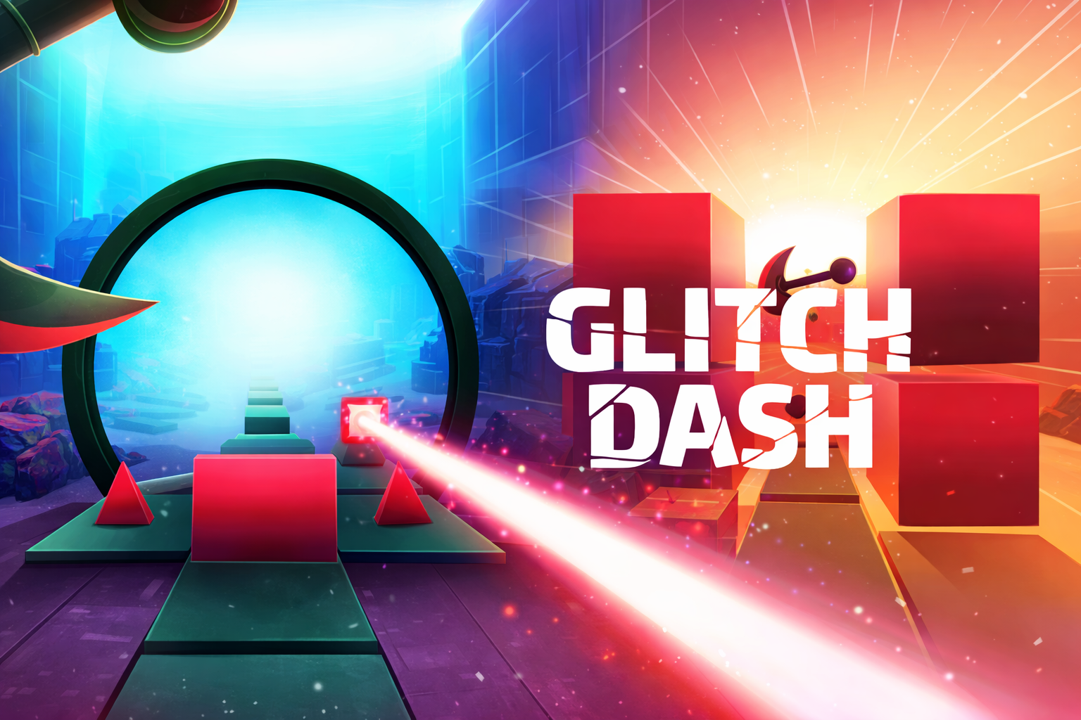 Glitch Dash Game game preview