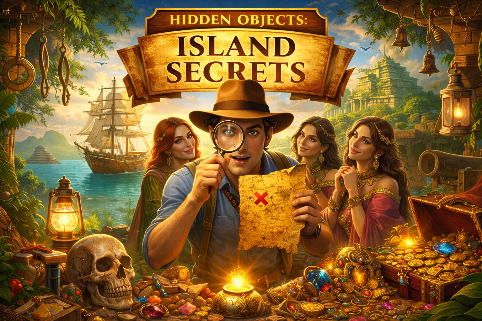 Hidden Objects Island Secrets game preview