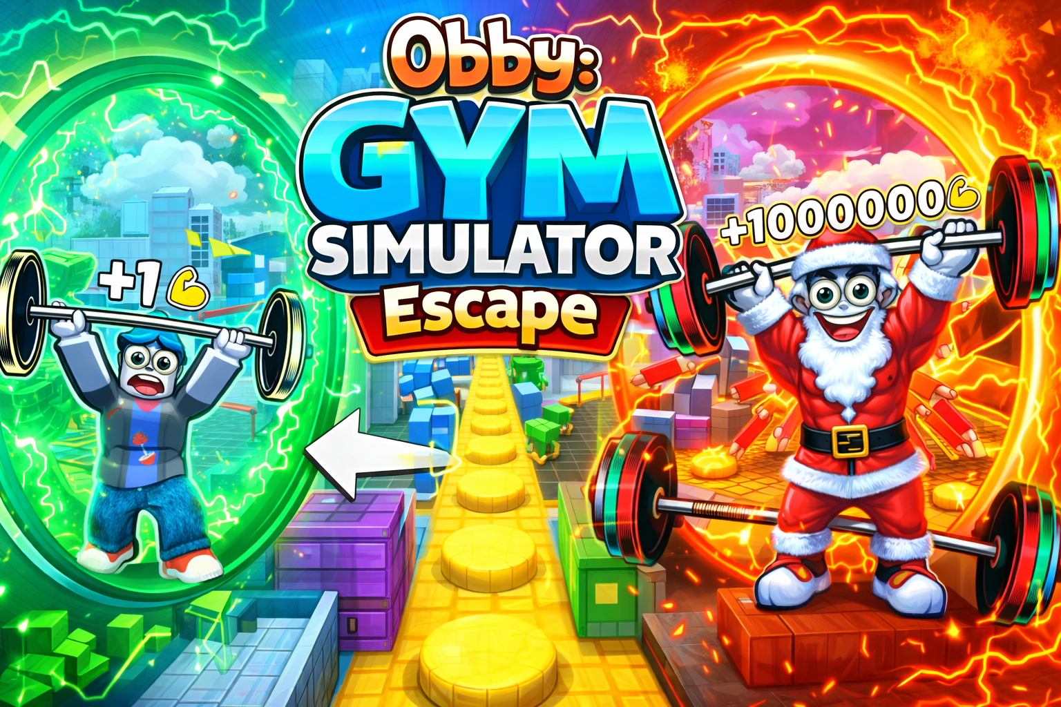 Obby Gym Simulator Escape game preview