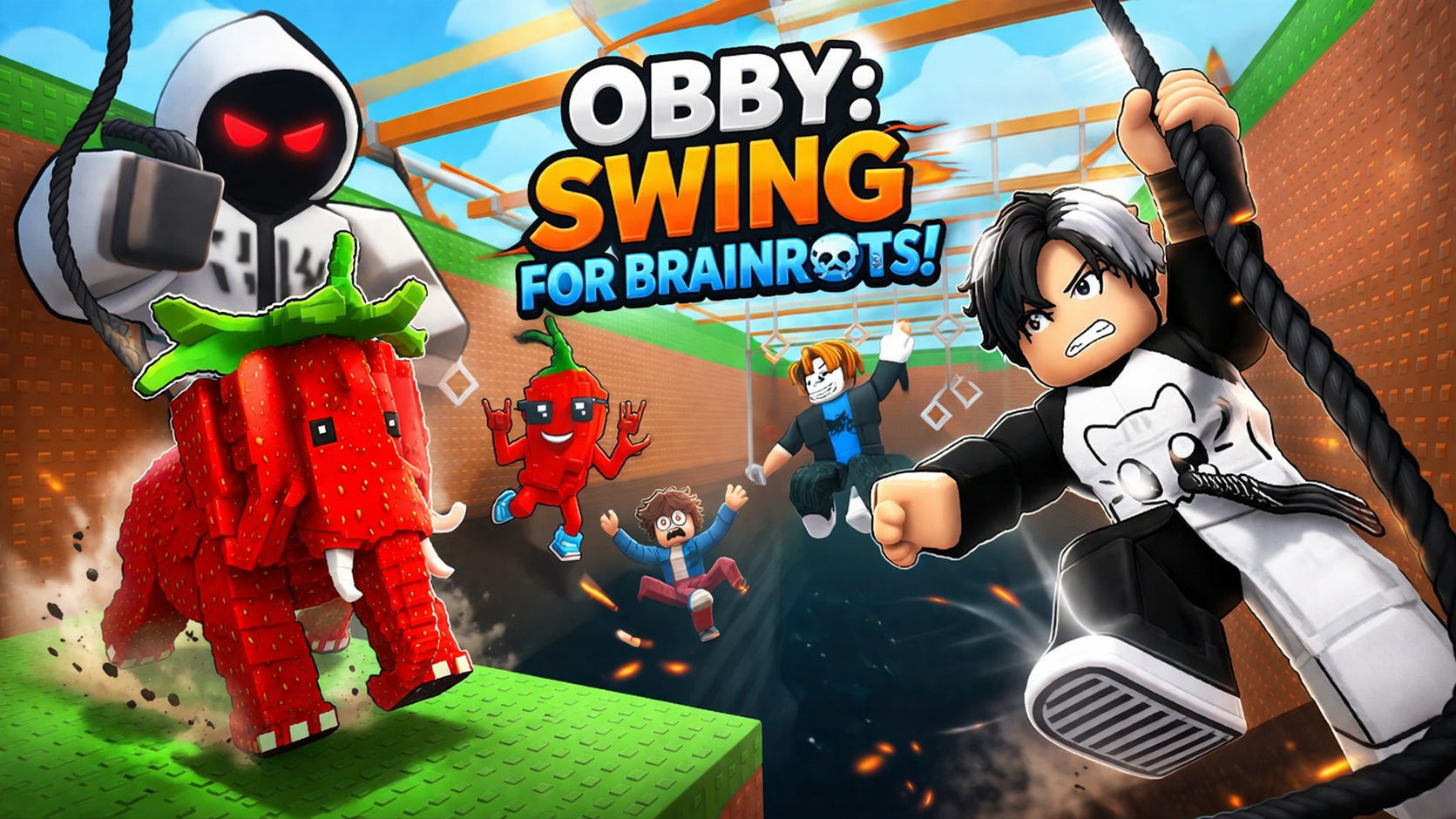 Obby Swing For Brainrots game thumbnail