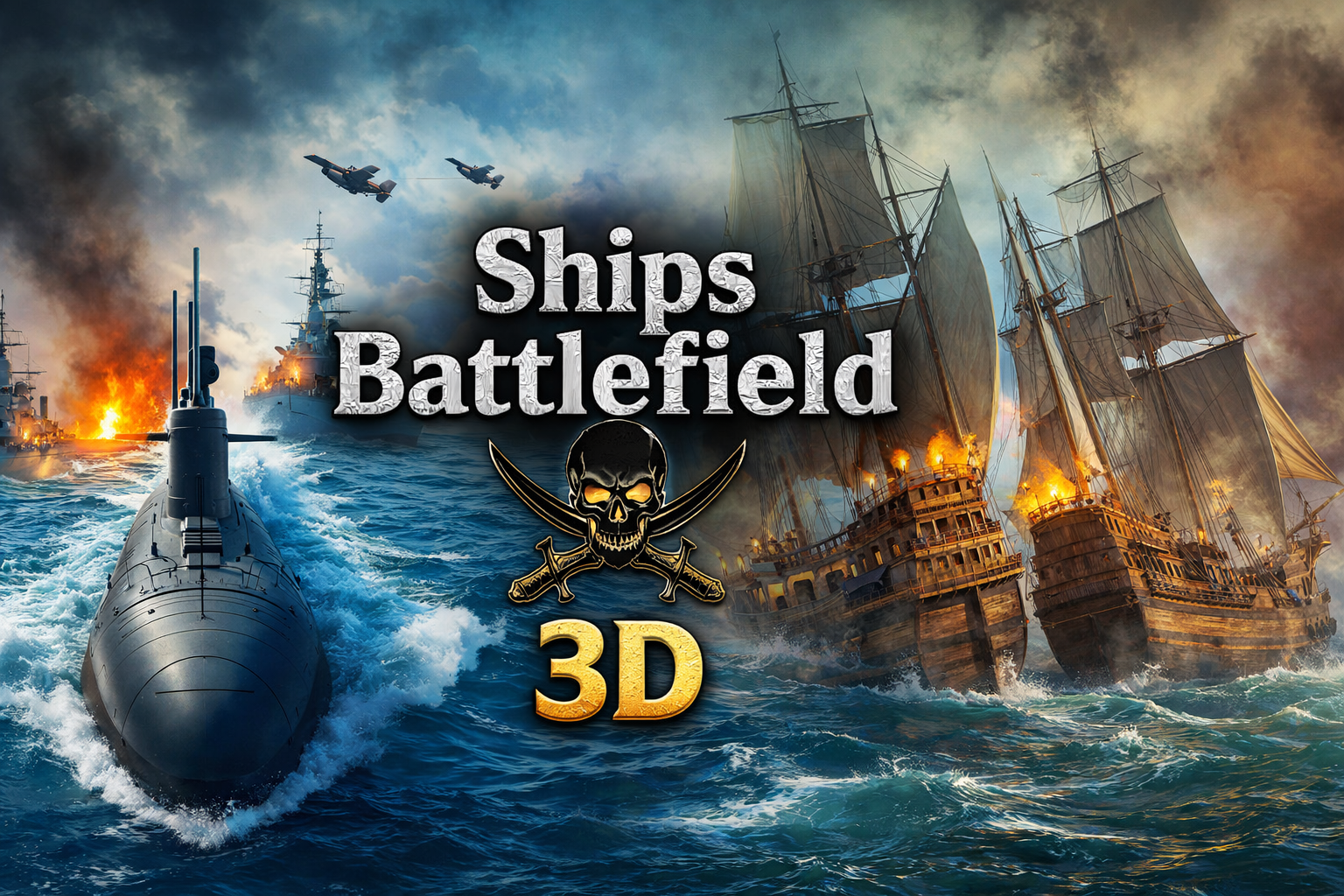 Ships Battlefield 3D game preview