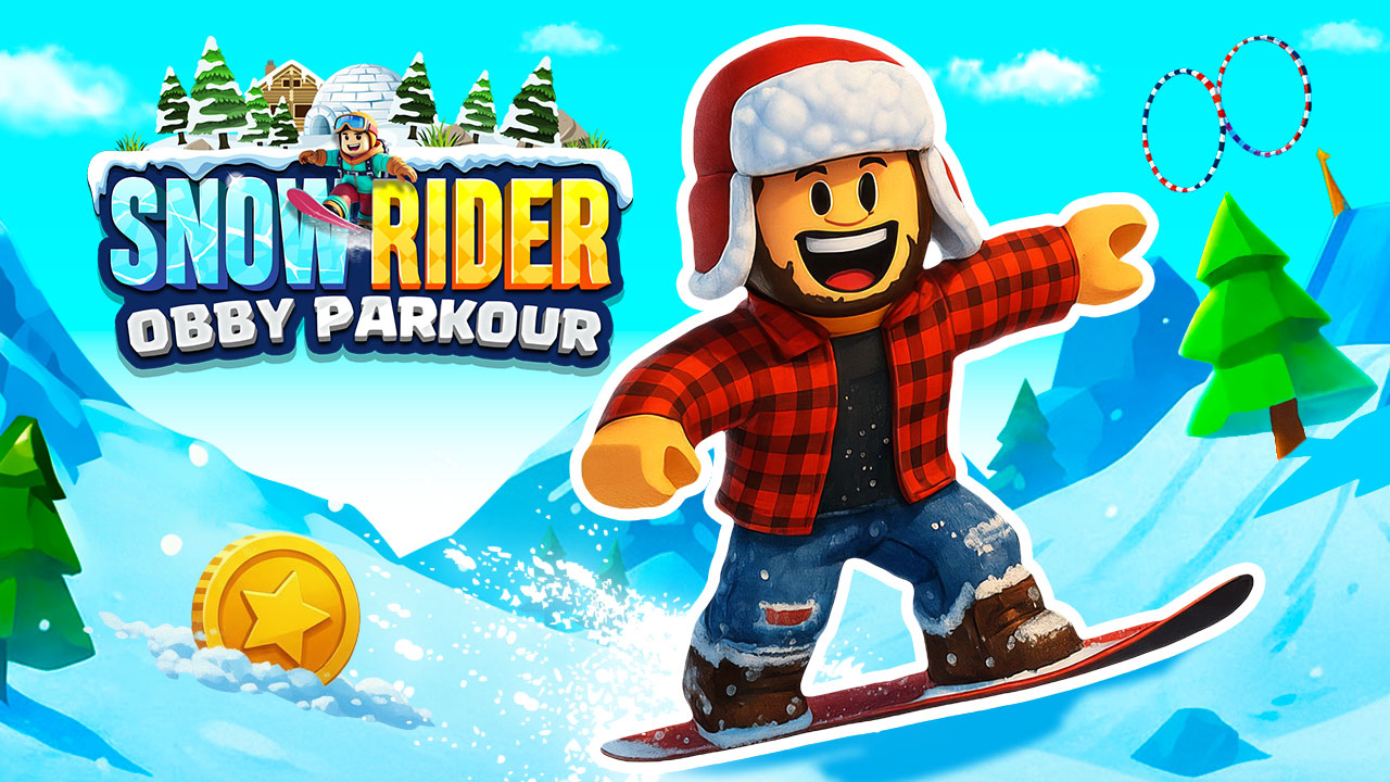 Snow Rider Obby Parkour game preview