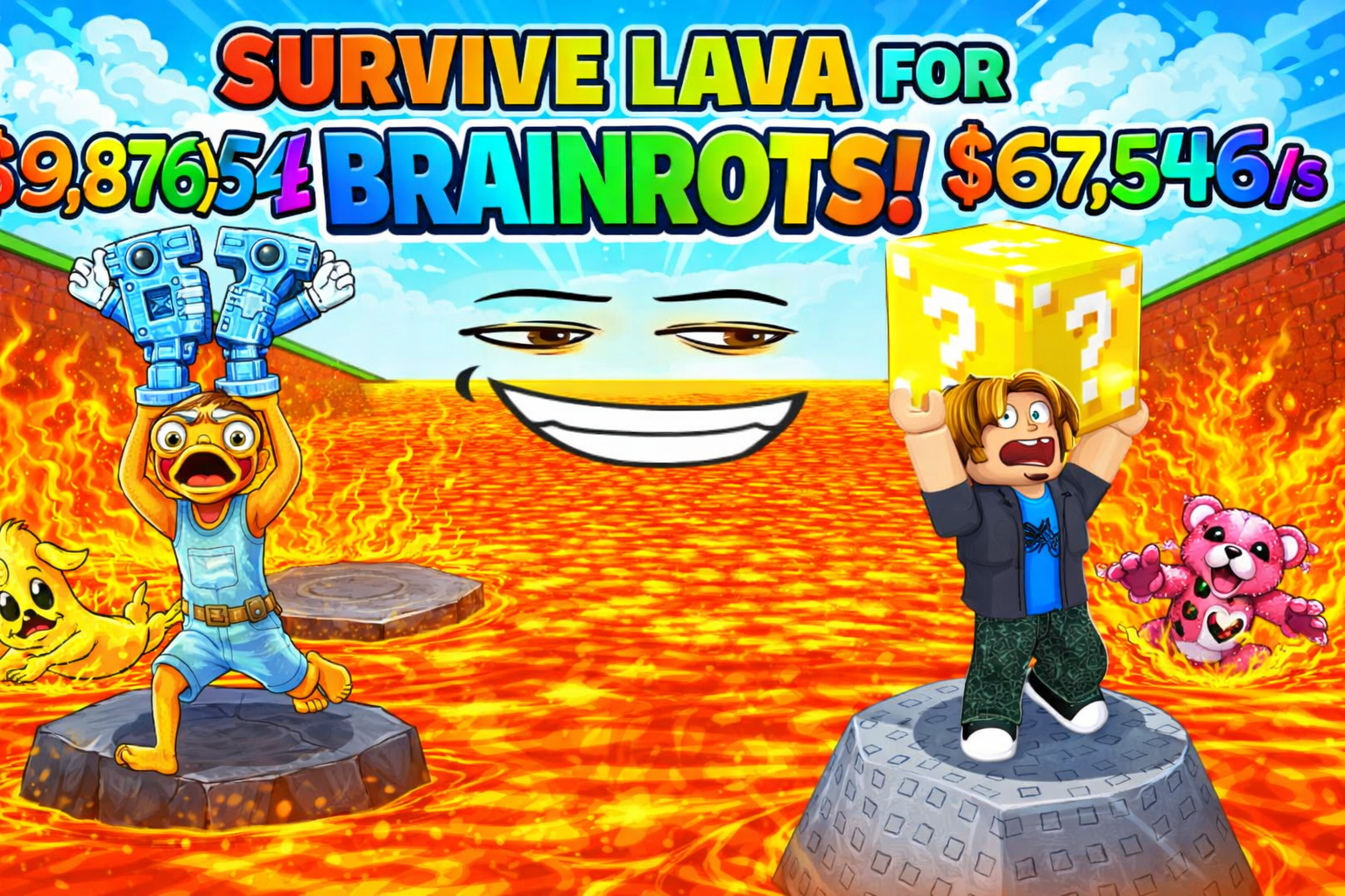 Survive Lava For Brainrots game preview