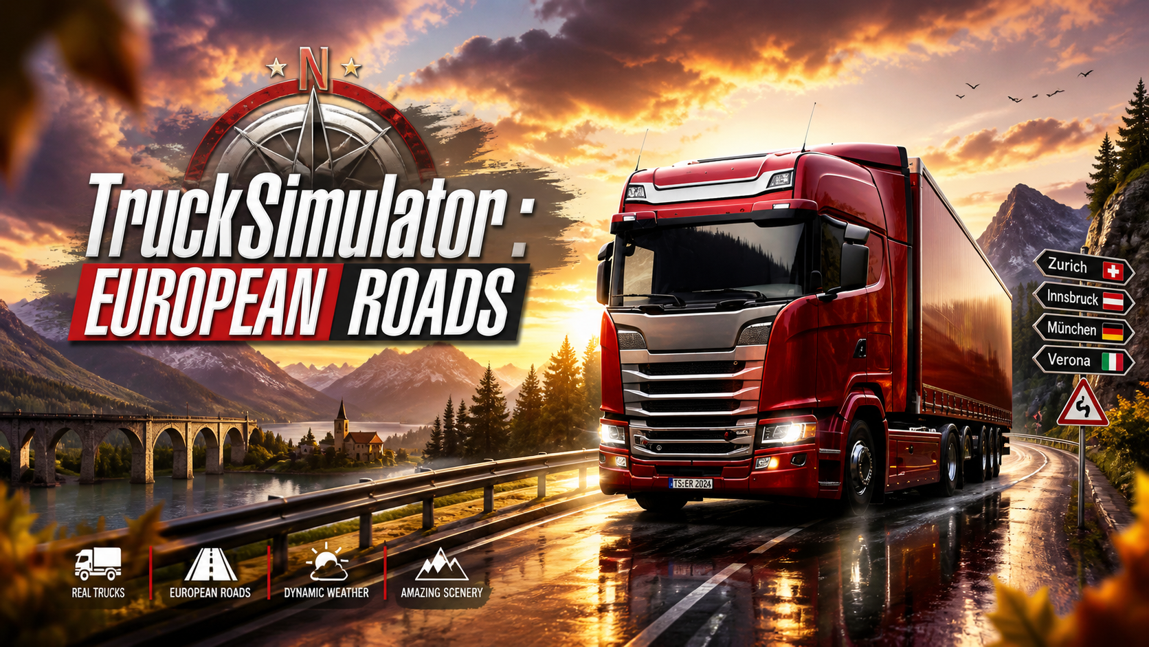 Truck Simulator European Roads game thumbnail