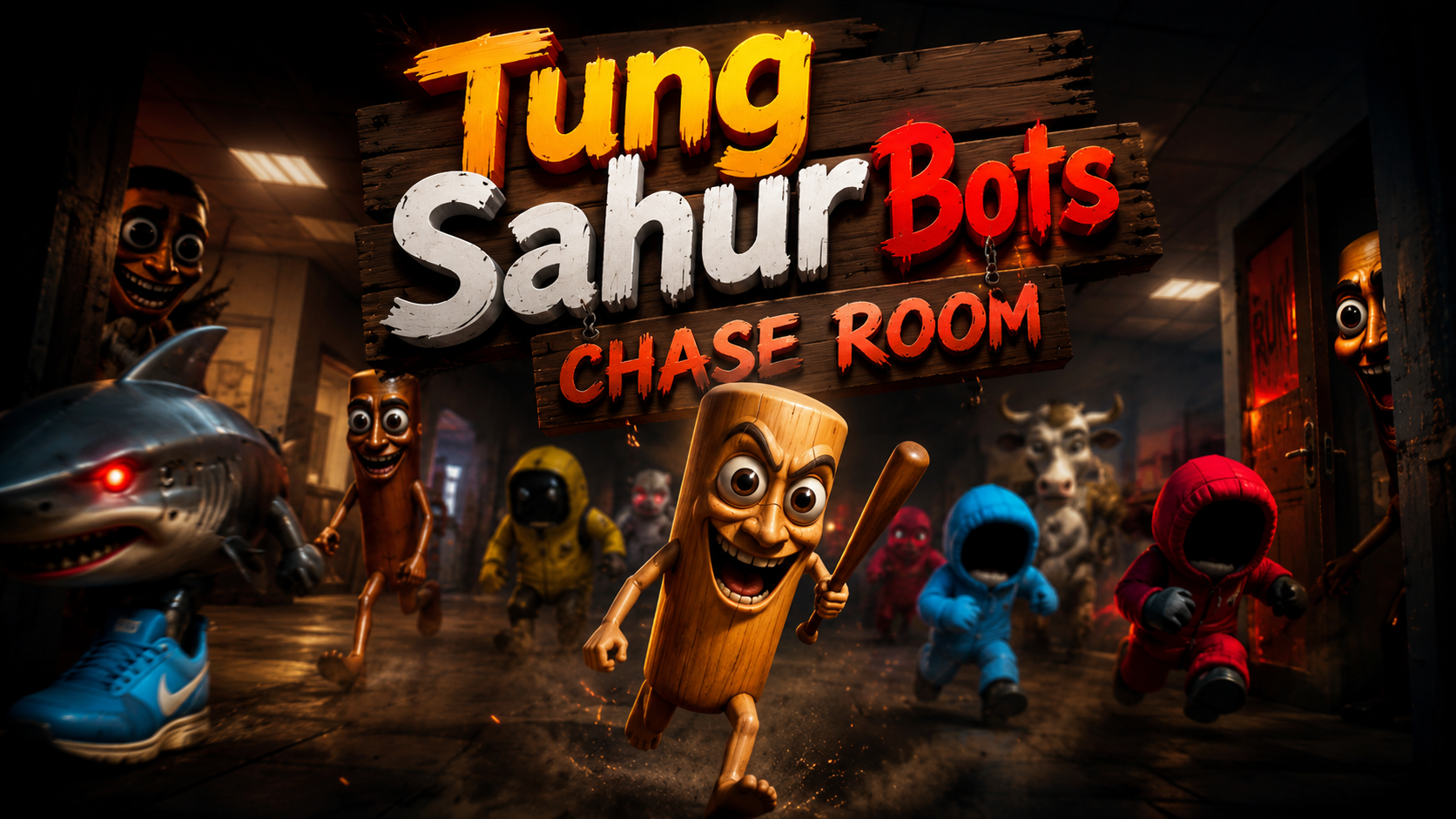 Tung Sahur Bots Chase Room game preview